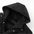 thumbnail image 6 of Men's New Winter Plus Size Solid Color Padded Coat Work Jacket Outdoor Padded Jacket, 6 of 9