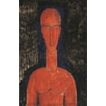 thumbnail image 2 of Modigliani, Amedeo 10x14 White Modern Wood Framed Museum Art Print Titled - Red Bust, 2 of 4