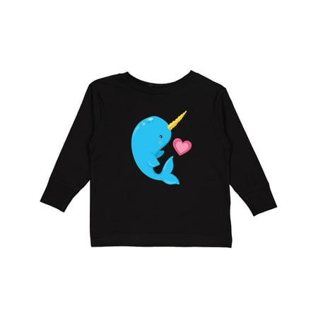 

Inktastic Cute Narwhal Gift Toddler Boy Girl Long Sleeve T-Shirt