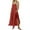 Red, variant on Chouyatou Women's Laced Embroidered Tulle Bib Dress Casual Loose Adjustable Straps Maxi Dress(Pink,M)