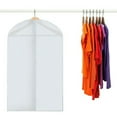 thumbnail image 3 of YouLoveIt 5Pcs Garment Dust Cover Bag 24"x56" Protector Suit Cover Gown Storage Dust Travel Dress Garment Bags Clothes Cover for Suit Coats Jackets Dress Closet Storage, 3 of 6