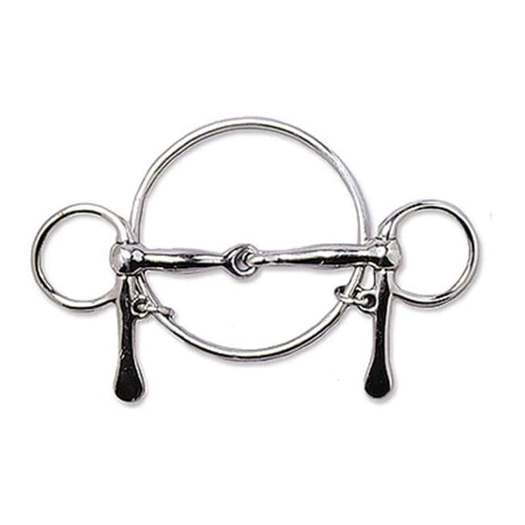 Jacks 25409-4-3-4 Dexter Ring Half Cheek Bit - 4.75 in.