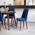 thumbnail image 4 of Peooer Modern Solid Wood Walnut Dining Table and 4 Chair Set, 4 of 6