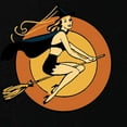 thumbnail image 2 of CafePress - Retro Witch Maternity T Shirt - Maternity Dark T-Shirt, 2 of 3