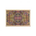 thumbnail image 1 of Psychedelic Wall Art with Frame, Retro Old-Fashion Doodle Effect Tribal Theme Pattern Hippie Funky Art Picture, Printed Fabric Poster for Bathroom Living Room, 35" x 23", Multicolor, by Ambesonne, 1 of 2