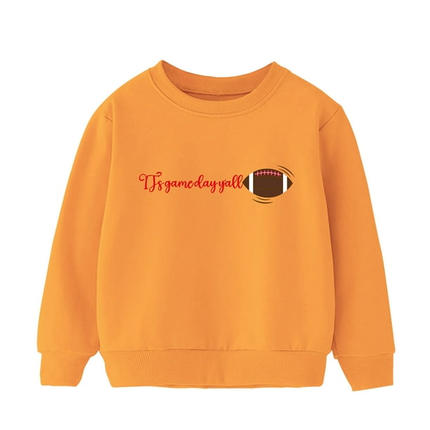 Hoodies for Teen Girls Kids Children Girls Winter Long Sleeve Tops Sweatshirt Clothes Letter Printing Kids Hoody for Girls Color Orange Size 7 8 Years Walmart