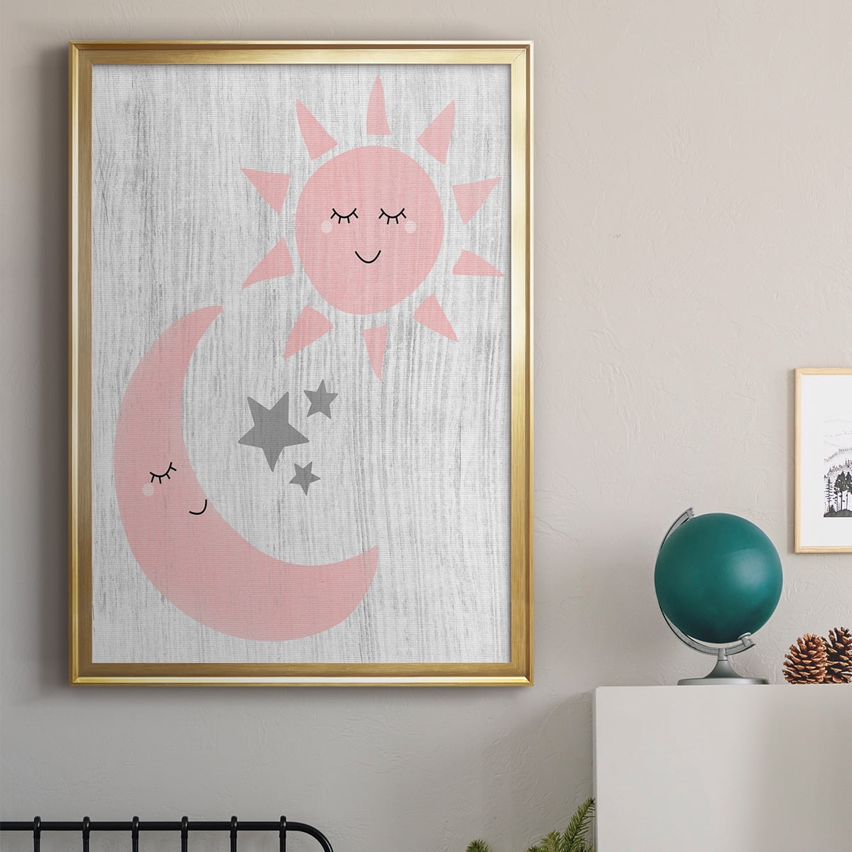 Sun and Moon Premium Classic Framed Print - Ready to Hang