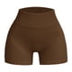 thumbnail image 1 of Pantalones cortos de entrenamiento sin costuras y acanalados para mujer: cintura alta, elásticos para yoga/gimnasio, talla real, tallas asiáticas, lavado a mano en frío., 1 of 3