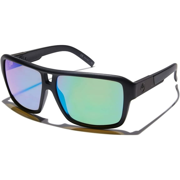 Dragon Alliance The Jam Matte Black Lumalens Green Ion Lens Sunglasses