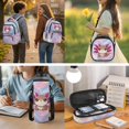 thumbnail image 5 of Yspwyqan Girls Backpack Set Ages 8-10, Pastel Axolotl Gradient School Backpack with Lunch Box Pencil Case, 17" Multi-Pocket Bags Fits 15.6" Laptop for Middle High School, 5 of 7