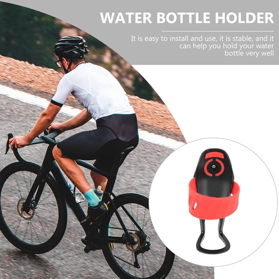 OUNONA Stable Red Bike Cup Holder with Protective Edges for Bicycles