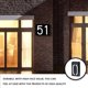 thumbnail image 5 of Wosthever Lámpara de pared de tablero de guía de luz de número, placa de patio de calle, linterna recargable, alimentado por dirección, Electrodomésticos Cero, 5 of 6