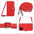 thumbnail image 6 of Elegant Case for Samsung A12 4G Wallet Case RFID Blocking Card Slots Holder with Shoulder&Crossbody Strap, Magnetic Folio Kickstand Handbag Flip Phone Cover for Samsung Galaxy A12 4G, Red, 6 of 8