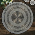 thumbnail image 4 of Beaded Placemats Set of 4 for Dining Table, Table Placemats, 14 Inches Round - Silver Gray, 4 of 7