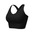 thumbnail image 4 of Deyllo Women's High Impact Sports Bras Padded Wireless Workout Crop Tank Top Yoga Exercise Bras,Black XL, 4 of 8
