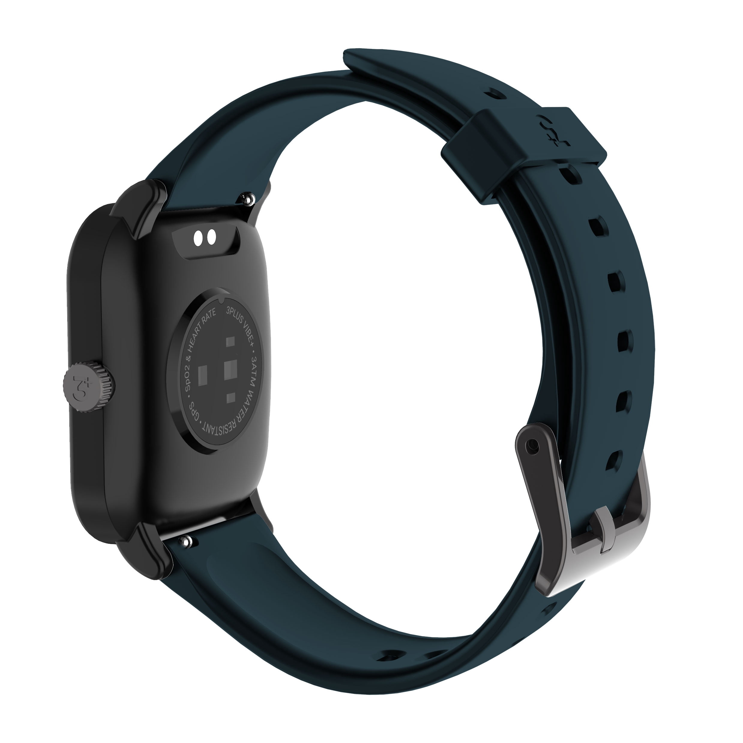 3Plus Vibe Plus 2 Smart Watch - Navy Blue Band (Unisex, for Adults, Children, Teens, and Seniors)