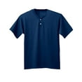thumbnail image 2 of A4 Tek 2-Button Henley For Men in Navy 2011 | N3143, 2 of 2