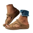 thumbnail image 3 of DAFEI Sandales de Plage Sandales pour Femmes Sandales de Plage pour Dames Chaussures Compensées d'Été Pantoufles pour Femmes Sandales Bohèmes Chaussures Mode, 3 of 6