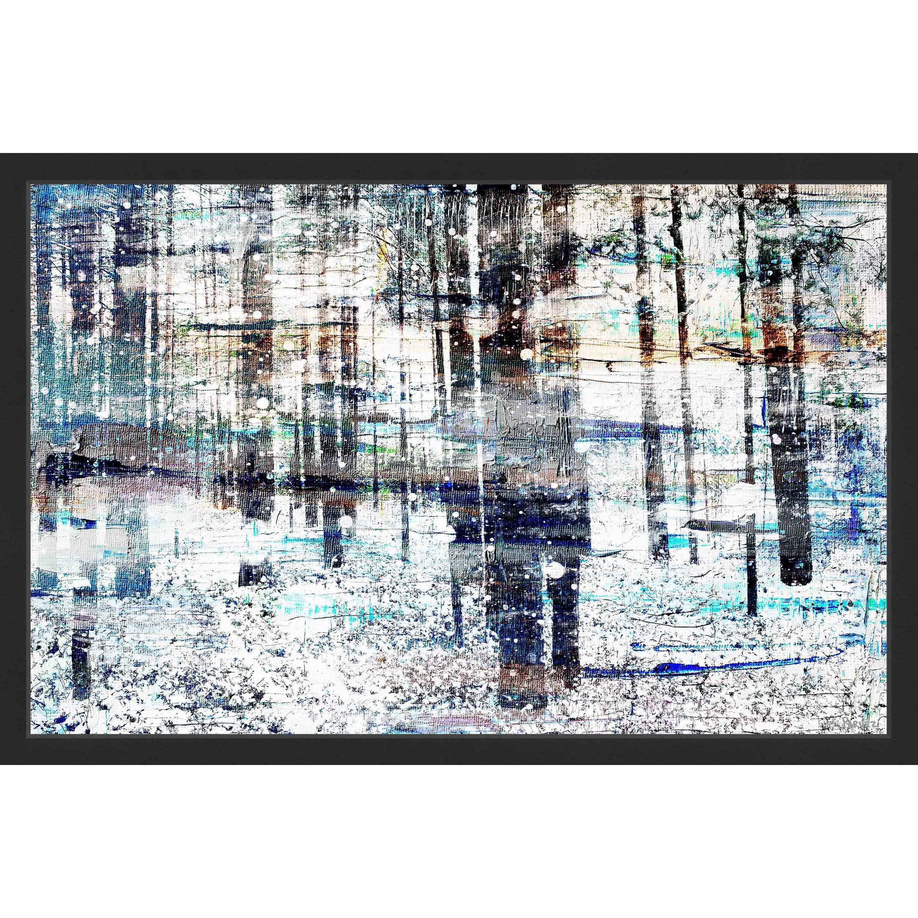 "Deserted Forest" Framed Painting Print