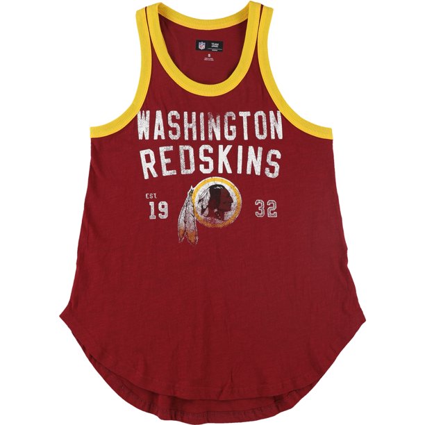 NFL Washington Redskins 1932 Racerback Tank Top para mujer, rojo, pequeño