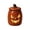 Jack-o'-Lantern, variant on Anxinwu Ceramic Pumpkin Halloween Tealight Holder - Jack-o'-Lantern Design Glazed Tabletop Lantern with Lid Cutout Face for Indoor Decor