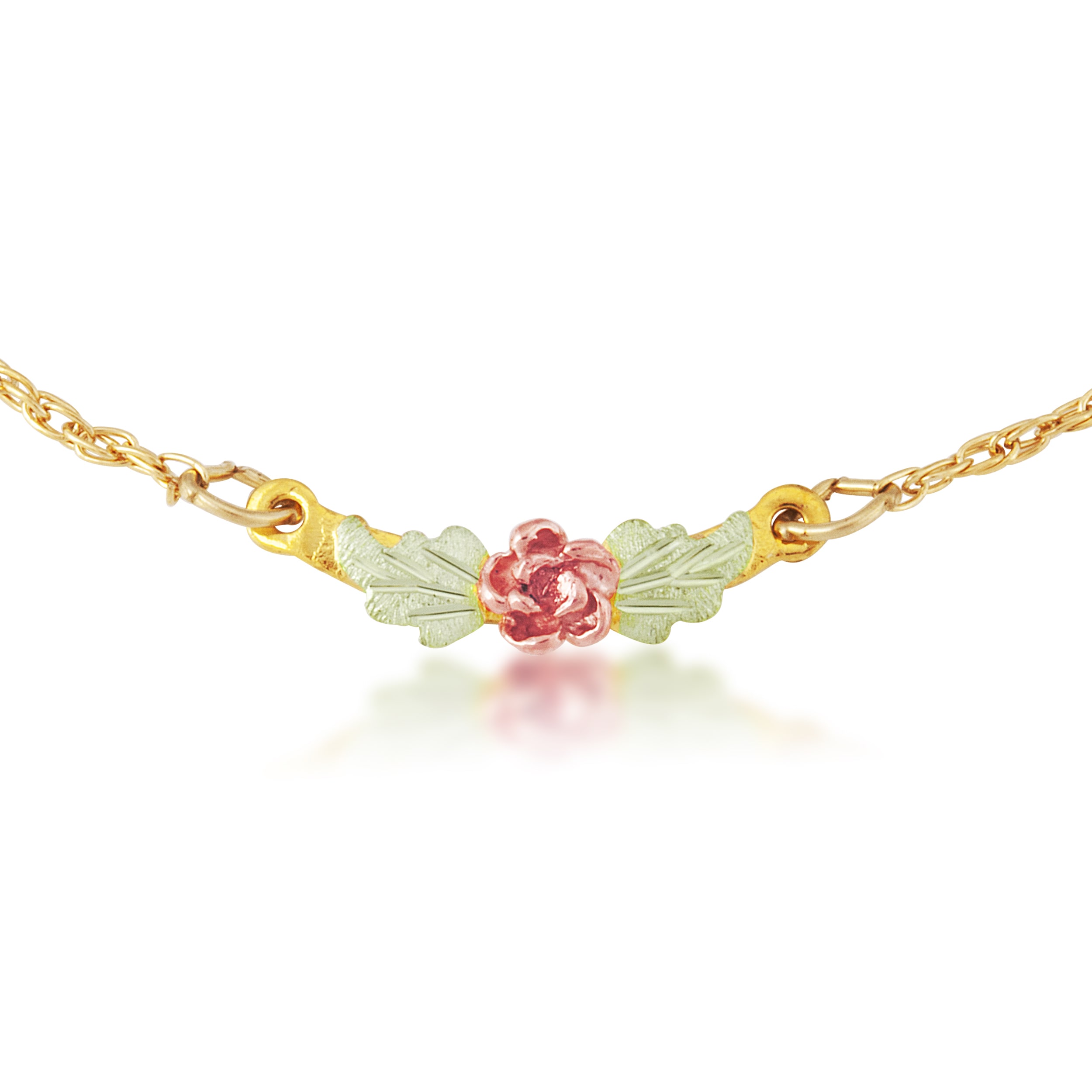 Black Hills Gold  Rose Ankle Bracelet