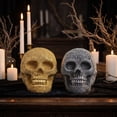thumbnail image 6 of Tabletop Skull Decor Silver Rhinestone Single Piece for Halloween Home Party, 6 of 6