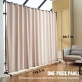 thumbnail image 2 of VEVOR Séparateur de Pièce, Panneau Portable 8 Pi x 10 Pi avec Roues, Support de Rideau, Écran de Confidentialité pour Bureau, Chambre, Salle à Manger, Étude, Kaki, 2 of 8