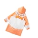 thumbnail image 2 of Poncho impermeable para niños, impermeable, portátil, con dibujos animados, ropa impermeable para niños Naranja, 2 of 9