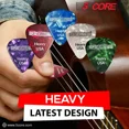 thumbnail image 6 of 5Core Guitar Picks 0.96mm Celluloid Heavy Gauge Pick - Acoustic Electric Bass Guitars WHITE, 6 of 10