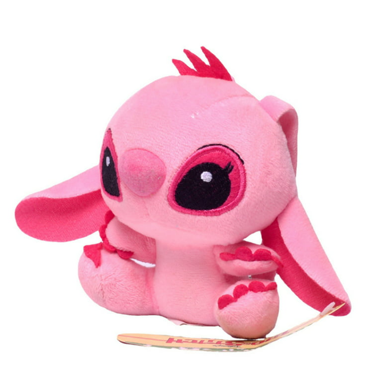 2Packs 10cm Lilo & Stitch Plush Toy Pendant Kawaii Stitch Angel Soft  Stuffed Doll Phone Backpack Keychain Children Birthday Gift 