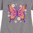 thumbnail image 3 of Instant Message - Mandala Butterfly  - Toddler & Youth Girls Fleece Dress, 3 of 6