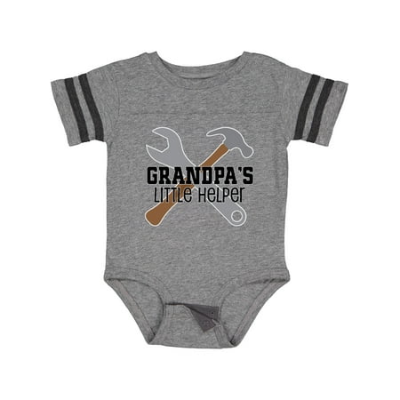 

Inktastic Grandpa Little Helper Gift Baby Boy Bodysuit