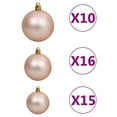thumbnail image 5 of vidaXL Arbre de Noël Artificiel Pré-Éclairé avec Ensemble de Boules Vert 210 cm PVC, 5 of 5