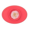 ezpz Tiny Bowl - 100% Silicone Suction Bowl with Built-in Placemat for First Foods + Baby Led Weaning - Fits on All Highchair Trays - 4 Months+ (Coral)