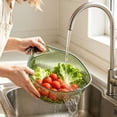 thumbnail image 5 of Multifunctional Rice Strainer with Handle, Fine Mesh Plastic Colander for Washing Fruits Vegetables Draining Pasta, Space-Saving Kitchen Basket, 5 of 5