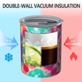 thumbnail image 2 of 12oz Coffee Tumblers Colorful Tie Dye Pattern Stainless Steel Vacuum Insulated Travel Tumbler Coffee Cups Mug with Lid and Straw with Cleaning Brush for Cold & Hot Drinks, 2 of 5
