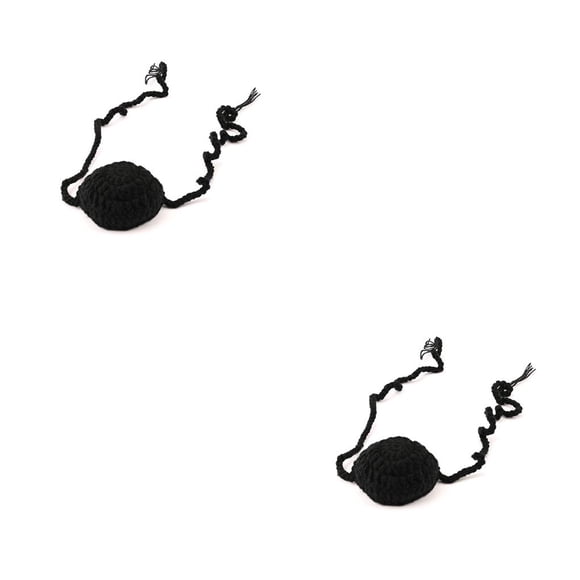 Sonducket Cubierta de nariz de punto Calentador Adultos Niños Protector nasal Deportes de invierno Negro 2piezas
