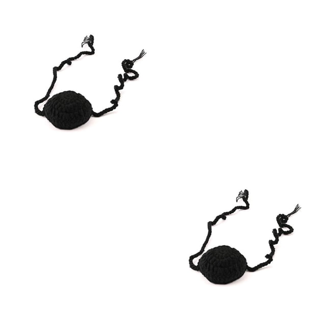 Toystoory Cubierta de nariz tejida Unisex para clima frío, calentador para acampar, pescar, esquiar, seguridad, Protector Nasal, suministros para Negro 2piezas Toystoory CBP235339