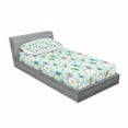 thumbnail image 3 of Ladybugs Bedding Set with Sheet & Covers, Colorful Daisies Ladybirds Image Luck Charm Discover Your True Self Concept, Printed Bedroom Decor 2 Shams, 4 Sizes, Multicolor, by Ambesonne, 3 of 3