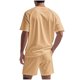 thumbnail image 5 of Conjunto de Ropa Deportiva para Hombres, Manga Corta Casual de Verano Cuello Redondo Y Pantalones Cortos de Hombro de 2 Piezas para Correr Y Gimnasio, Traje Atlético, 5 of 7