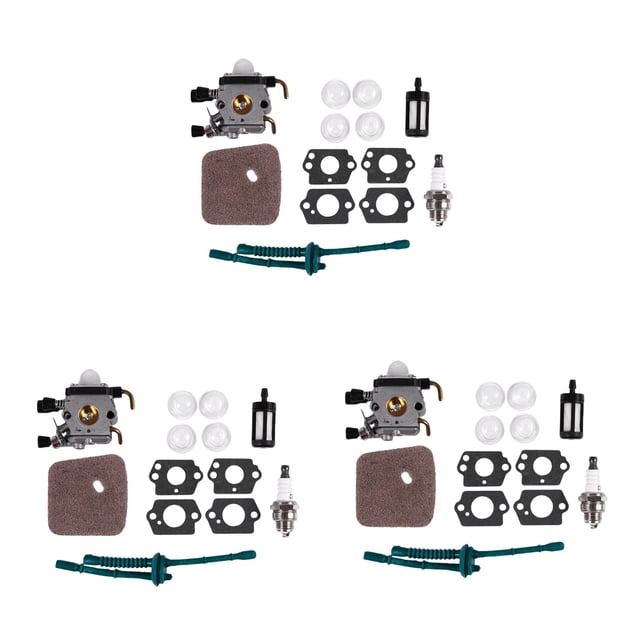 3X Carburador para Stihl Fs80 Carburador - Stihl Fc55 Fc75 Fc85 Fs310 Fs38 Fs45 Fs45C Fs45L Fs46 Fs55 Fs55Rc Fs55T Fs74 Fs75 Fs76 Fs80 Fs85 Hs45 Hs75 Hs80 Zama Carburador (Fs80)