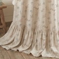 thumbnail image 5 of Lipa Farmhouse Rustic Shower Curtain,Ruffled Linen Shower Curtain with metal hooks,Floral,72" x 72", 5 of 9