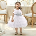 thumbnail image 2 of NAFUU Flower Girl Dress Elegant Girls Party Dress Sleeveless Tutu Princess Dresses Sparkling Festive Birthday Celebrations Fall Spring Dresses, 2 of 5