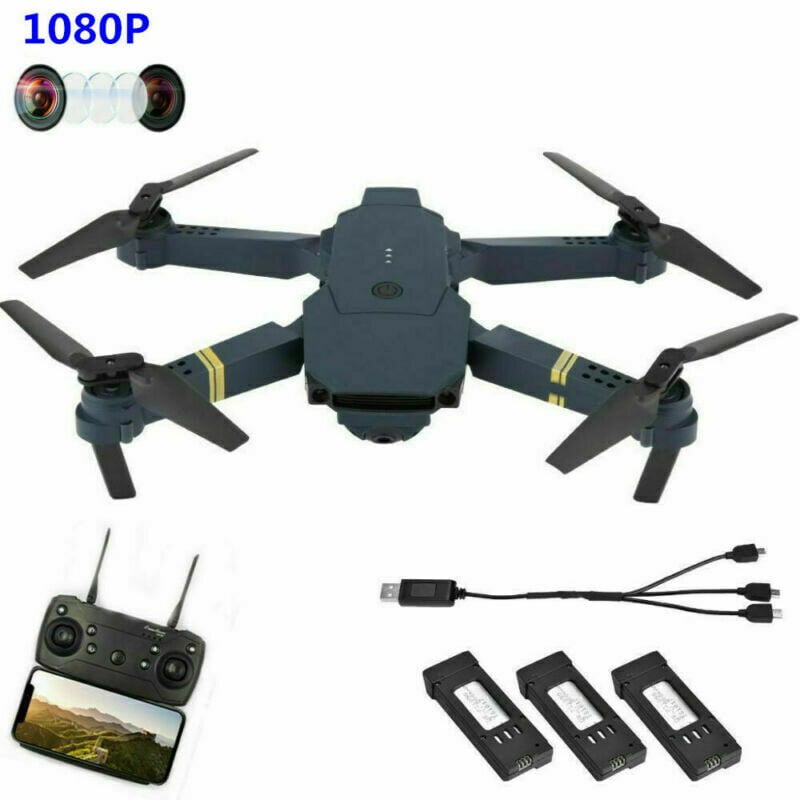 Drone X Pro Foldable Quadcopter WIFI FPV with 1080P HD Camera 3 Extra Batteries 