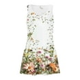 thumbnail image 4 of BangWanChi Casual Dresses for Women Women's Casual with Pockets Summer Floral Print Dress V-Neck Mini Dresses, 4 of 6