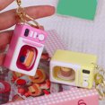 thumbnail image 6 of Creative Microwave Keychain Interactive Children's Toy with LED Light Sound Effects Gold Lobster Clasp for Kids Adults, 6 of 8