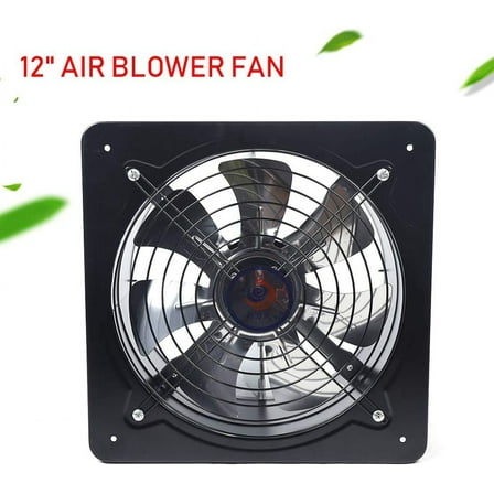 12” Industrial Ventilation Extractor Axial Exhaust Commercial Air Blower Fan for Home Attic, Shed, or Garage Ventilation