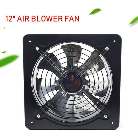 12” Industrial Ventilation Extractor Axial Exhaust Commercial Air Blower Fan for Home Attic, Shed, or Garage Ventilation