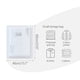 thumbnail image 2 of Bolsa de almacenamiento al vacío Blanca lechosa impresa | Bolsa de transporte hermética para guardar ropa ropa de cama, colchas Almohadas | Bomba reutilizable y duradera compatible | Pack de 1, 2 of 2